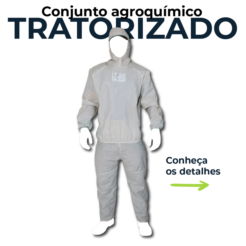 Conjunto de pulverização trator